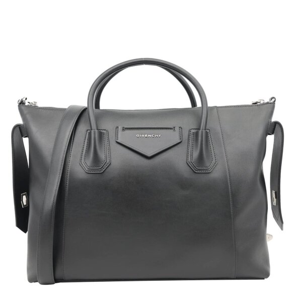 Givenchy Antigona Soft Leather Shoulder Bag Black - Picture 1 of 14